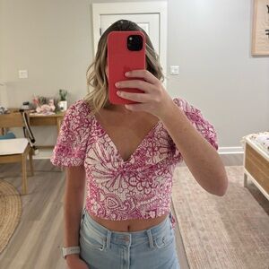 anthropologie wrap top!